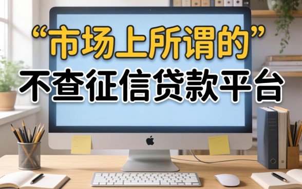 我试了市面上所谓的“不查征信贷款平台”，结果和我想的完全不一样
