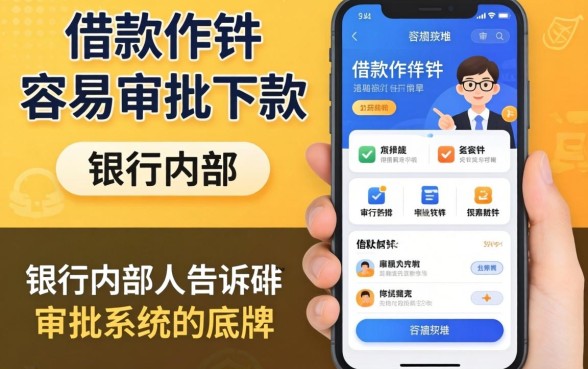 有什么借款软件容易审批下款？银行内部人告诉你审批系统的底牌