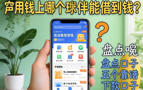 急用钱手机上哪个软件能借到钱？盘点五个靠谱下款口子