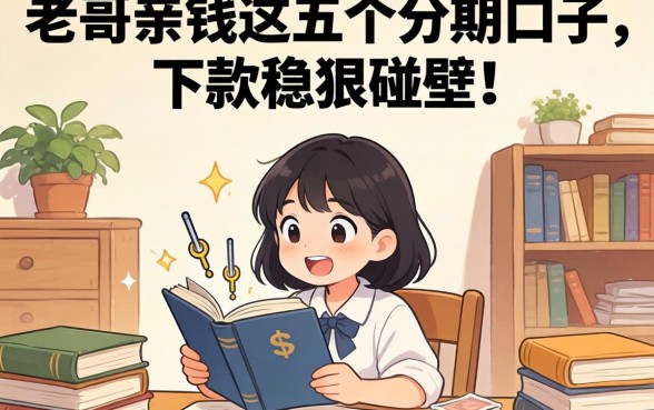 急需用钱到处碰壁?老哥亲测这五个分期口子,下款稳狠准!