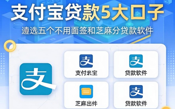 支付宝贷款5大口子，遴选五个不用面签和芝麻分的贷款软件