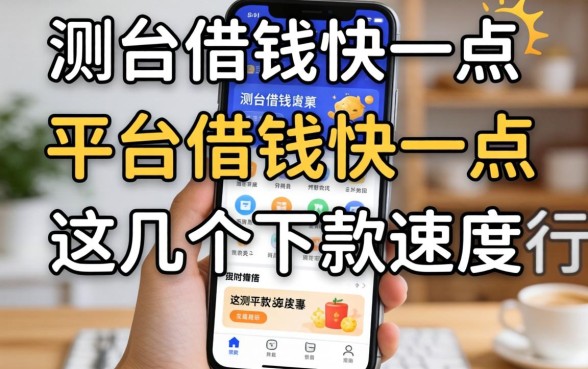 实测有哪些平台借钱快一点的软件，这几个下款速度还行