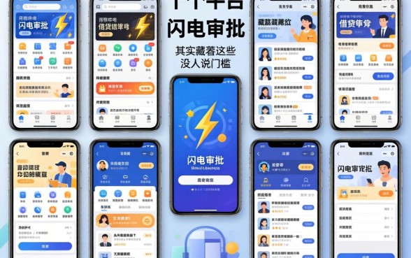 我试了十几个平台，发现那些号称闪电审批的借钱软件，其实藏着这些没人说的门槛