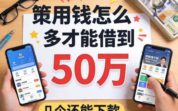 急用钱怎么才能借到50万?整理了几个还能下款的渠道