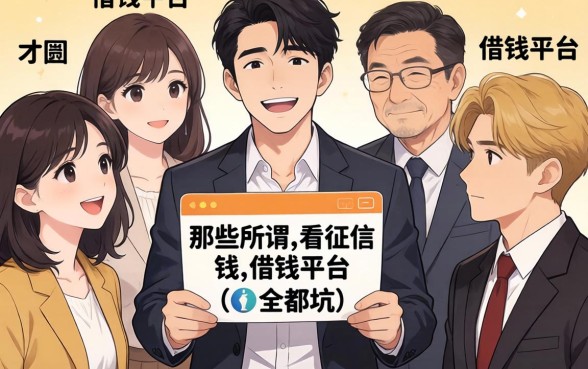 我试了一圈才发现,那些所谓不看征信的借钱平台全是坑