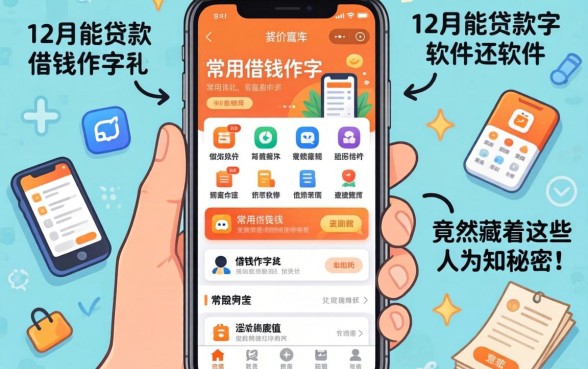 我翻遍了手机里常用的借钱软件，发现12月能贷款的软件竟然藏着这些不为人知的秘密