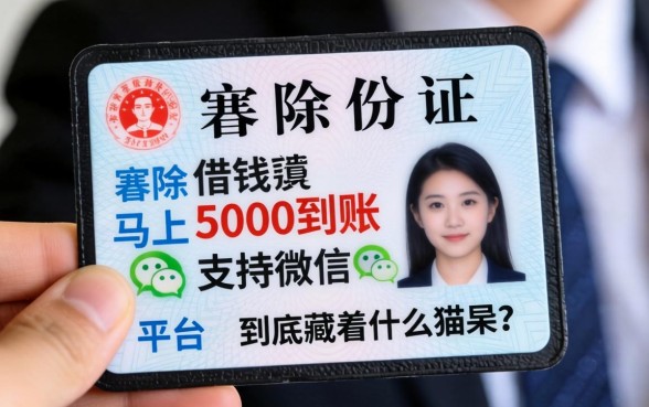 记者暗访:身份证借钱5000马上到账支持微信的平台,到底藏着什么猫腻?