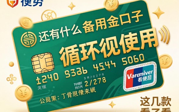 除了信用卡还有什么可以循环使用？这几款备用金口子看一看