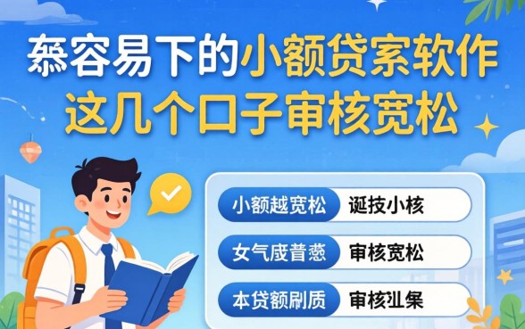 盘点最容易下的小额贷款软件，这几个口子审核宽松