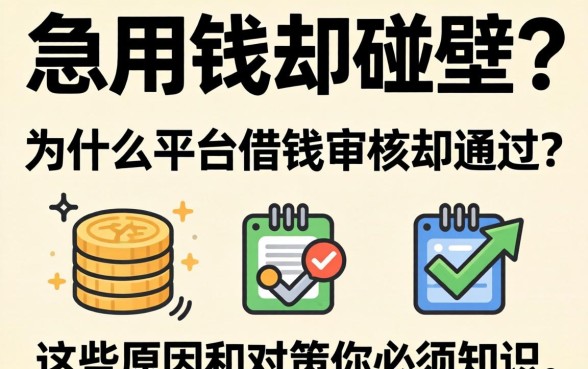 急用钱却碰壁？为什么平台借钱审核不通过？这些原因和对策你必须知道