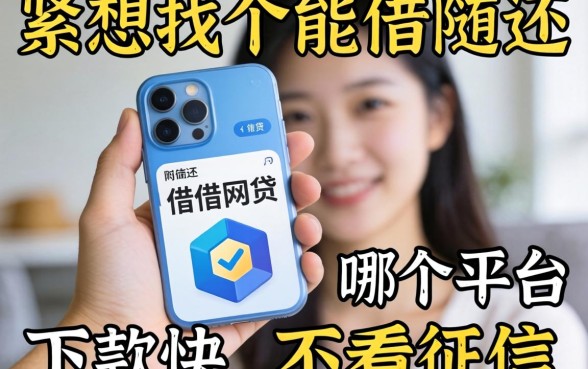 手头紧想找个能随借随还的网贷，哪个平台下款快不看征信？
