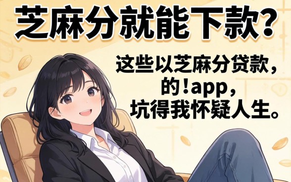 靠芝麻分就能下款？这些以芝麻分贷款的app坑得我怀疑人生