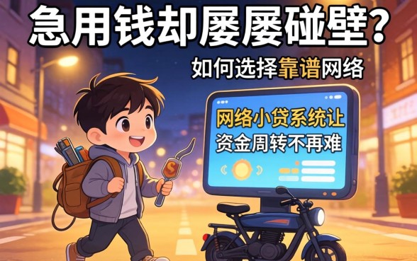 深夜急用钱却屡屡碰壁？如何选择靠谱的网络小贷系统让资金周转不再难？