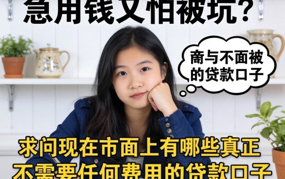 急用钱又怕被坑？求问现在市面上有哪些真正不需要任何费用的贷款口子？