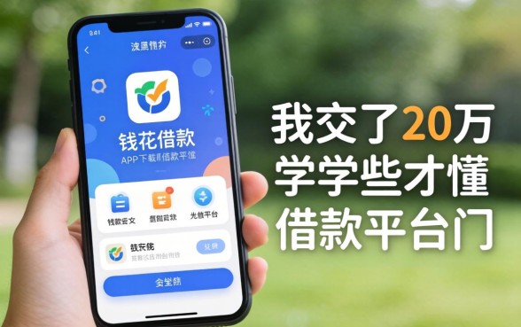 找像钱花借款app下载一样安全的借款平台，我交了20万学费才懂这些门道