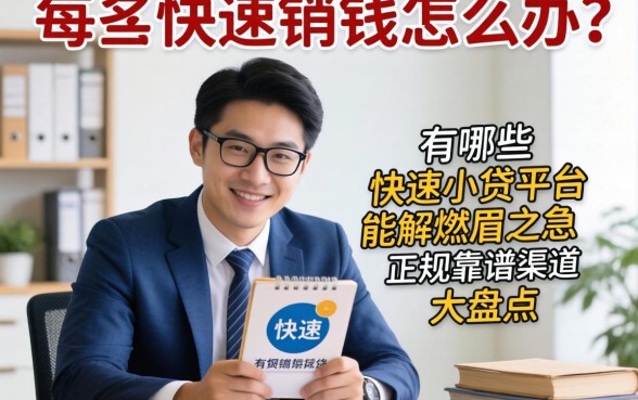 急需用钱怎么办？有哪些快速小贷平台能解燃眉之急？正规靠谱渠道大盘点