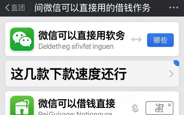实测微信可以直接用的借钱软件有哪些,这几款下款速度还行