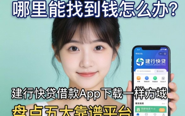 急需用钱怎么办？哪里能找到类似建行快贷借款app下载一样方便的借款软件？盘点五大靠谱平台