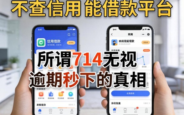 我试了那些不用查信用就能借款的平台,发现所谓714无视逾期秒下的真相并非如此