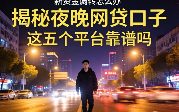 深夜急需资金周转怎么办?揭秘2026夜晚网贷口子,这五个平台靠谱吗?