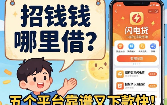 急需用钱哪里借？类似招行闪电贷app一样的贷款软件有哪些？这五个平台靠谱又下款快！
