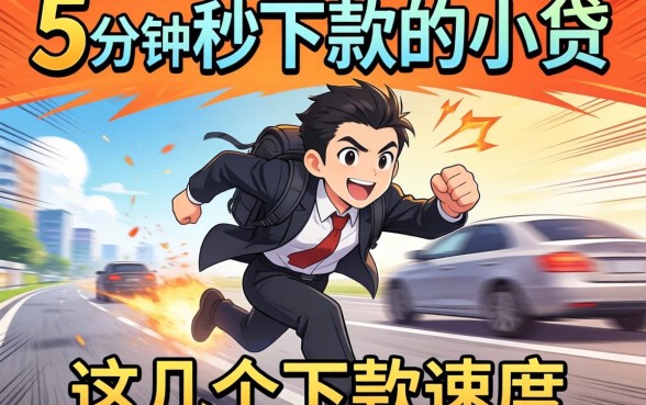 实测有没有5分钟秒下款的小贷,这几个下款速度确实快