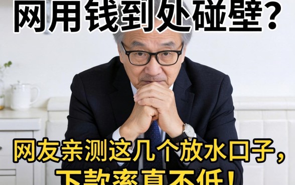 急用钱到处碰壁?网友亲测这几个放水口子,下款率真不低!