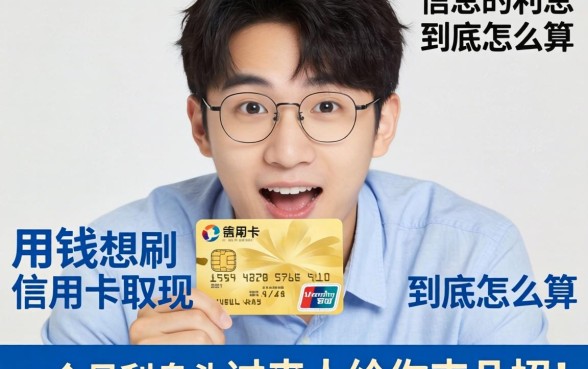 急用钱想刷信用卡取现，这一个月的利息到底怎么算？过来人给你支几招！