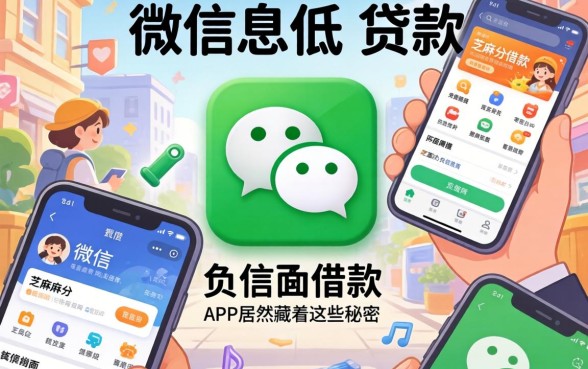 我翻遍了微信利息低的贷款，发现芝麻分负面借款的app居然藏着这些秘密