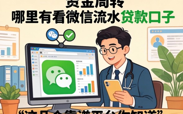 急需资金周转?哪里有看微信流水的贷款口子?这几个靠谱平台你知道吗?