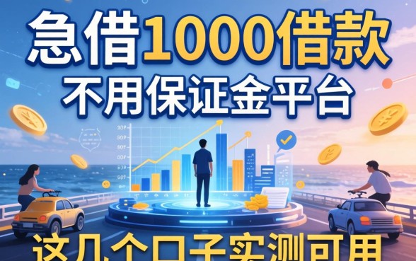 揭秘急借1000借款不用保证金的平台，这几个口子实测可用