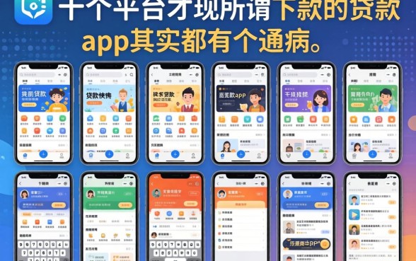 我试了十几个平台才发现，所谓下款快的贷款app其实都有个通病