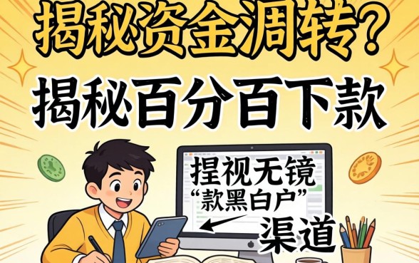 急需资金周转？揭秘百分百下款无视黑白户的渠道