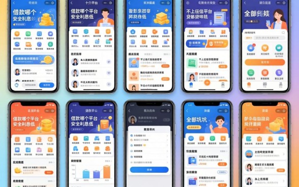 我试了十几个平台，发现手机借款哪个平台安全利息低且不上征信报告的贷款平台全是坑