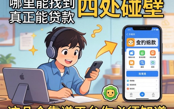 急需用钱却四处碰壁？哪里能找到真正能贷款的软件？这几个靠谱平台你必须知道