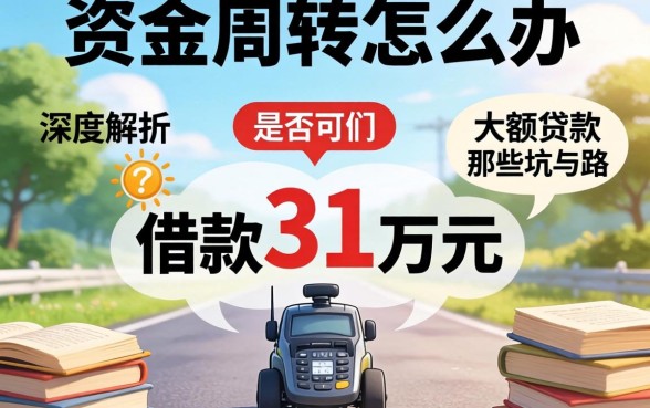 急需资金周转怎么办？借款31万元是否可行？深度解析大额贷款的那些坑与路