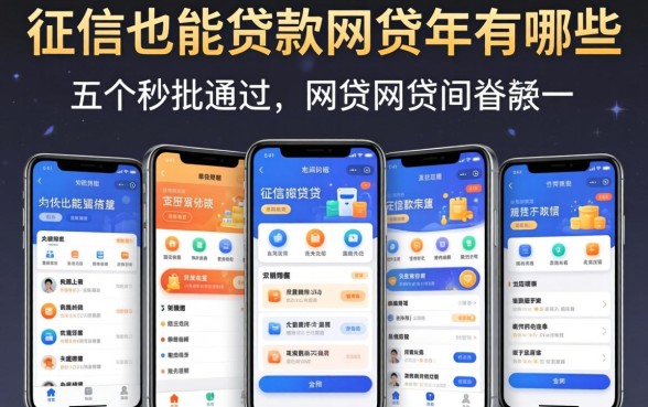 黑征信也能贷款的网贷2026年有哪些呢，详细阐述五个秒批通过的网贷软件