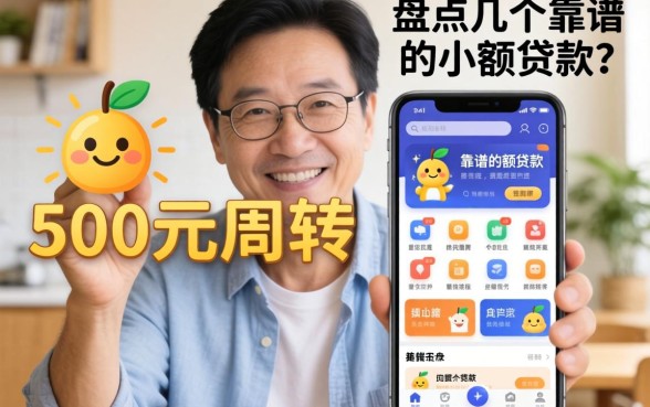 急需500元周转？盘点几个靠谱的小额贷款app