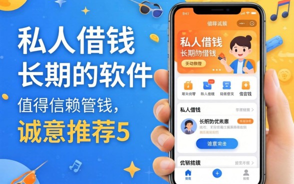 有没有私人借钱的长期的软件,诚意推荐五个值得信赖的借钱app