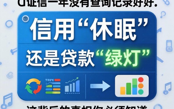 征信一年没有查询记录好吗？是信用“休眠”还是贷款“绿灯”？这背后的真相你必须知道