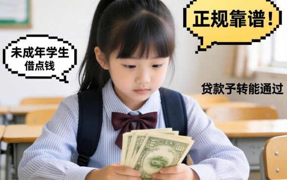 急急急！我是未成年学生想借点钱周转，有哪些正规靠谱的贷款软件能通过啊？