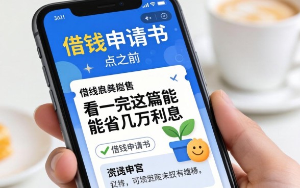 手机上的借钱申请书点之前，先看完这篇能省几万利息