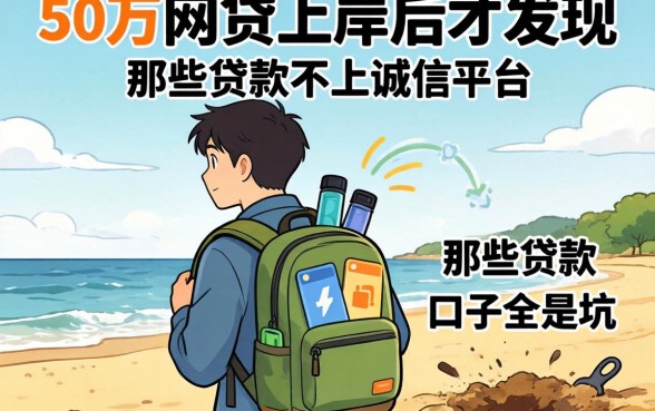 我背着50万网贷上岸后才发现，那些贷款不上诚信平台的口子全是坑