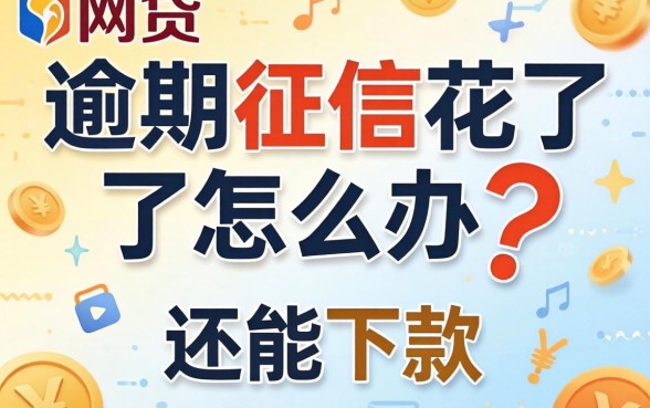 网贷逾期征信花了怎么办？分享几个还能下款的渠道