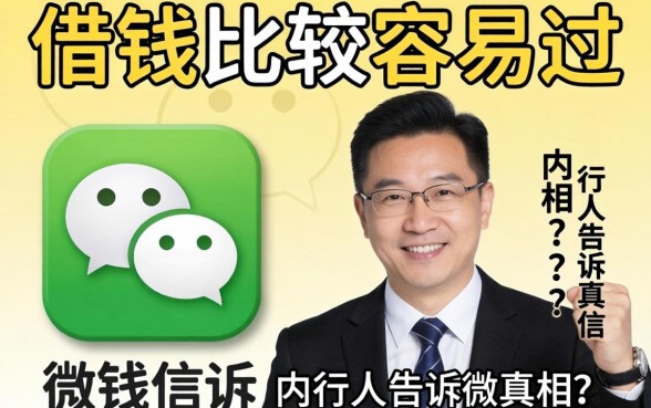 微信有什么借钱比较容易过?内行人告诉你真相