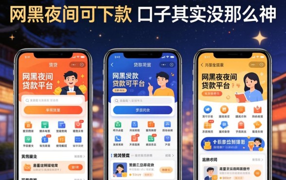 我试了几个好贷的贷款平台,发现网黑夜间可下款的口子其实没那么神