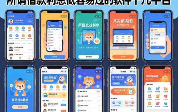 我试了十几个平台，发现所谓借款利息低容易过的软件，其实都藏着这个秘密