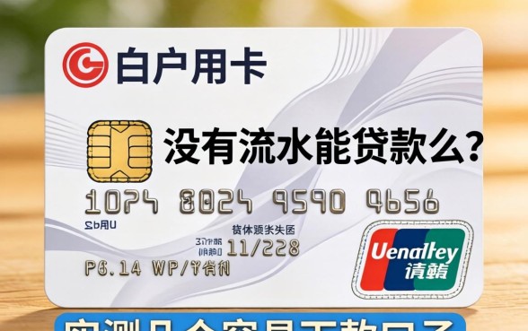 白户银行卡没有流水能贷款么？实测几个容易下款的口子