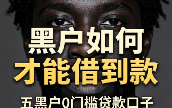 黑户如何才能借到款,整合五个黑户0门槛贷款口子