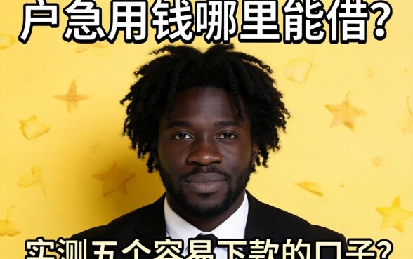 黑户急用钱哪里能借？实测五个容易下款的口子分享